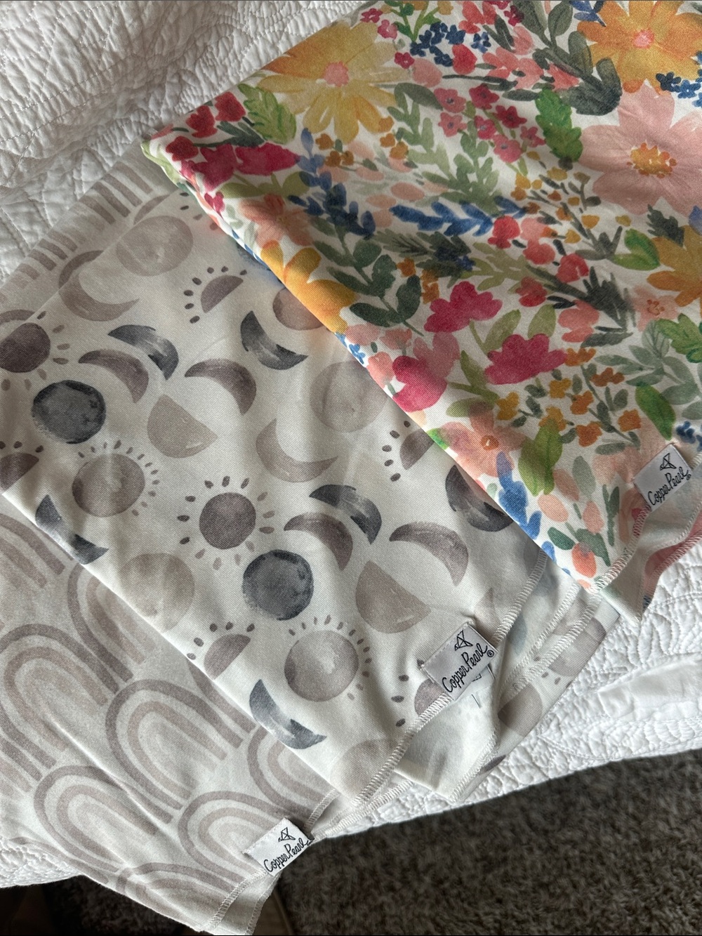Copper Pearl swaddle bundle